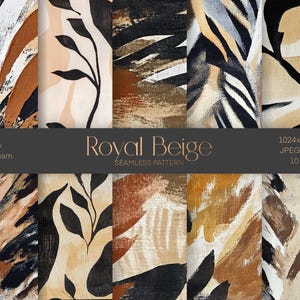 Modello senza cuciture Royal Beige, pacchetto texture, carta da regalo stampabile, tessuto, tessuto, design di superficie, design di carta da parati, download immediato