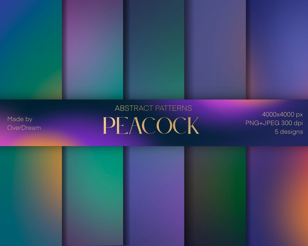 Pbundle Background DIGITAL PAPER Bundle, Peacock Background Texture Pack, Scrapbooking ...