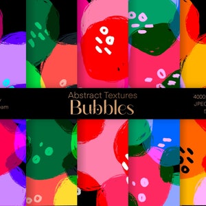 DIGITALE PAPIER Textuur, Bubbels Texture Pack, Scrapbooking Craft Supplies, Crazy Wallpaper, Bubble Texture, Decoratieve Achtergrond