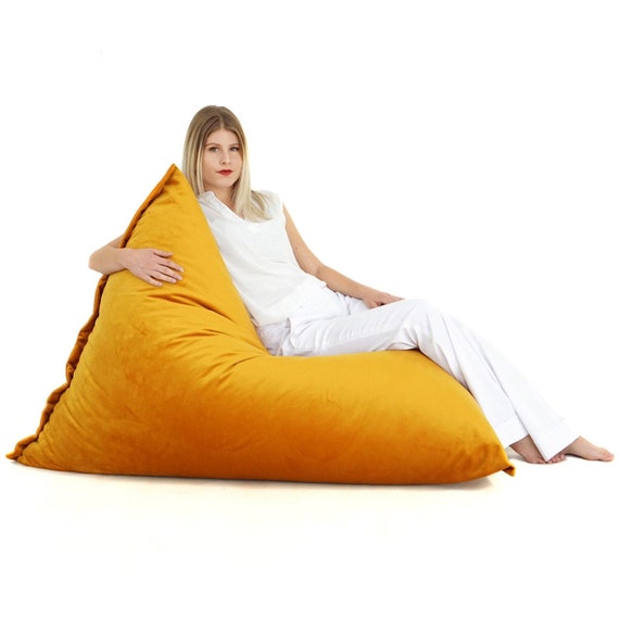 Download Adult Bean Bag Chair Cover Large Bean Bag Oversized Bean Etsy PSD Mockup Templates