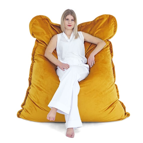 Luxury Silky Velvet Bean Bag Cover Custom Oversized Lounger for Adults Kids and Stuffed Animal Storage A Perfect Gift for Men and Women Etsy