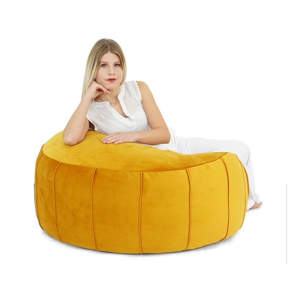 Bean Bag Cover Kids Pouf Outdoor Floor Cushion Adult Bean Etsy
