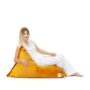 Luxury Silky Velvet Bean Bag Cover: Custom Oversized Lounger for Adults, Kids, and Stuffed Animal Storage A Perfect Gift for Men and Women image 7