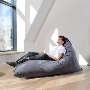 Luxury Silky Velvet Bean Bag Cover: Custom Oversized Lounger for Adults, Kids, and Stuffed Animal Storage A Perfect Gift for Men and Women image 5