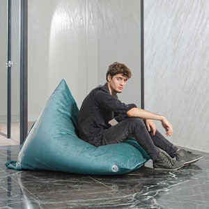 Luxury Silky Velvet Bean Bag Cover: Custom Oversized Lounger for Adults, Kids, and Stuffed Animal Storage A Perfect Gift for Men and Women image 3