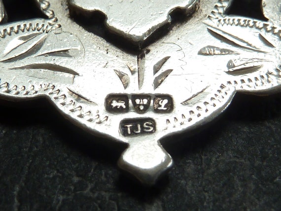 Antique Solid Silver Double Albert Pocket Watch C… - image 4