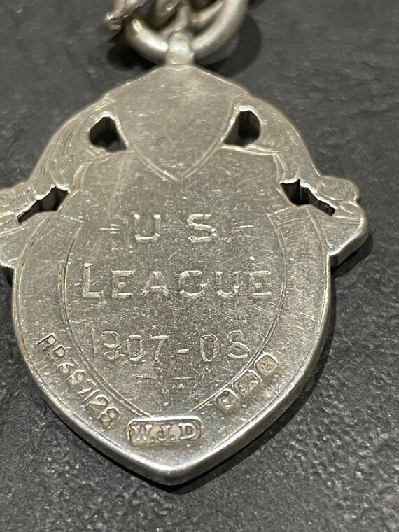 Heavy Gauge Antique Solid Silver Double Albert Po… - image 5