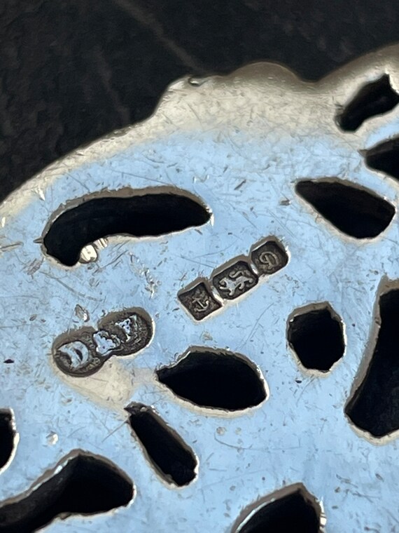 Vintage Heavy Quality Solid Silver Nurses Buckle,… - image 5