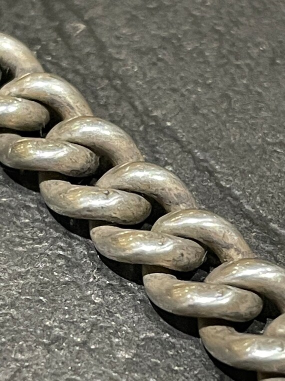 Heavy Gauge Antique Solid Silver Double Albert Po… - image 3