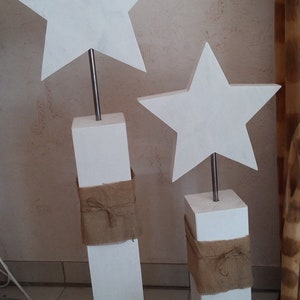 XL decoration set 6 parts: 2 bars, 2 hearts 2 stars image 4