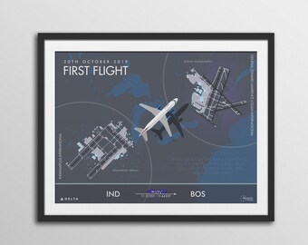Custom Pilot Gift - Private Pilot Solo - Commercial Pilot - Customized Airport - Choose Your Runway - Tail Number