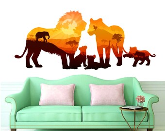 Lion king style Nursery Living Room Bedroom Wall Vinyl Decal Sticker V571