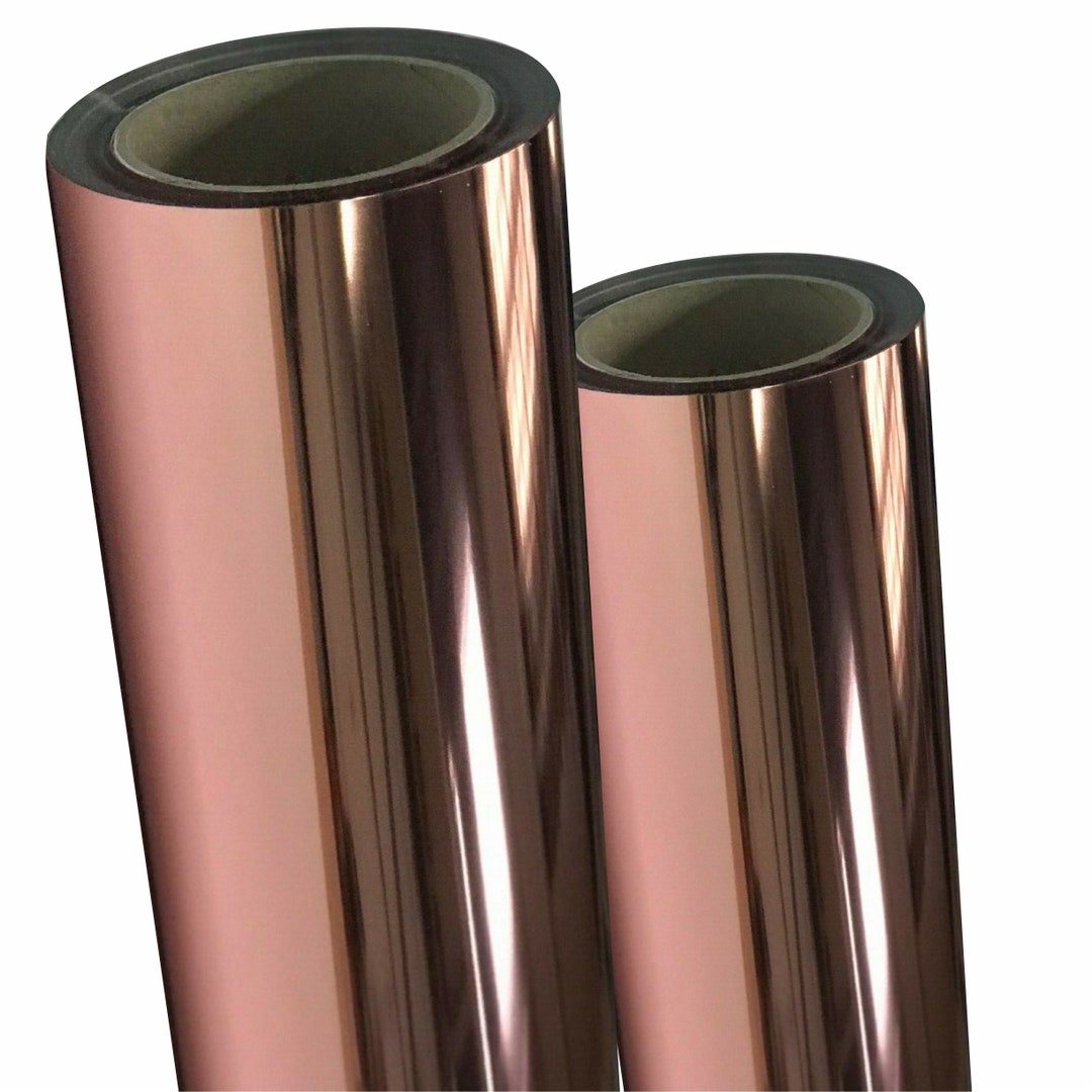 Rose Gold Chrome Vinyl Adhesive A4 Sheets Roll Rose Gold Mirror Foil