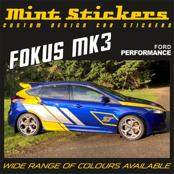 Ford Focus ST Sticker CUSTOM Car Whole Body Styling Car Decal Vinyl Red  Silver Yellow Black Blue Car Wrap -  Hong Kong