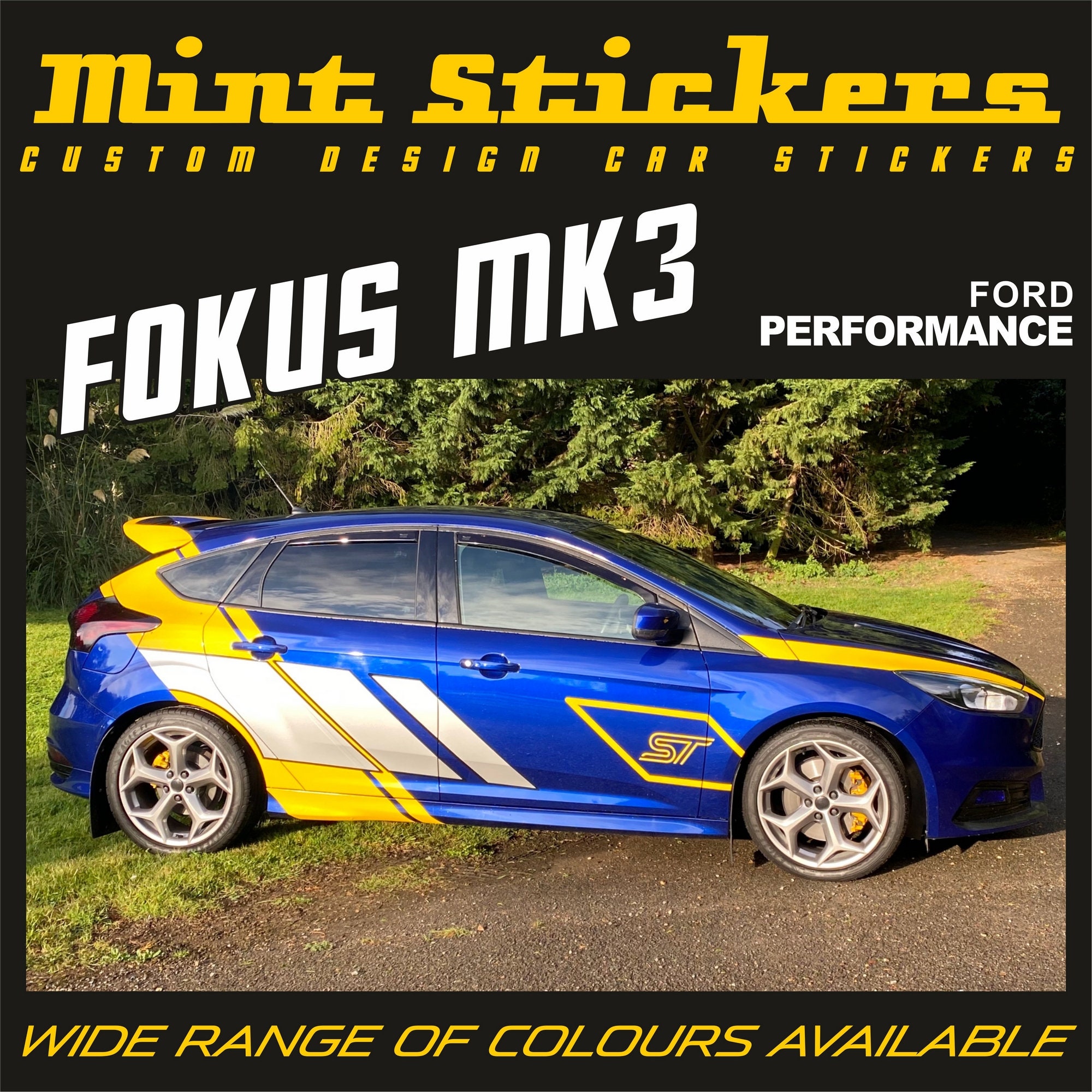 Ford Focus ST Sticker CUSTOM Car Whole Body Styling Car Decal