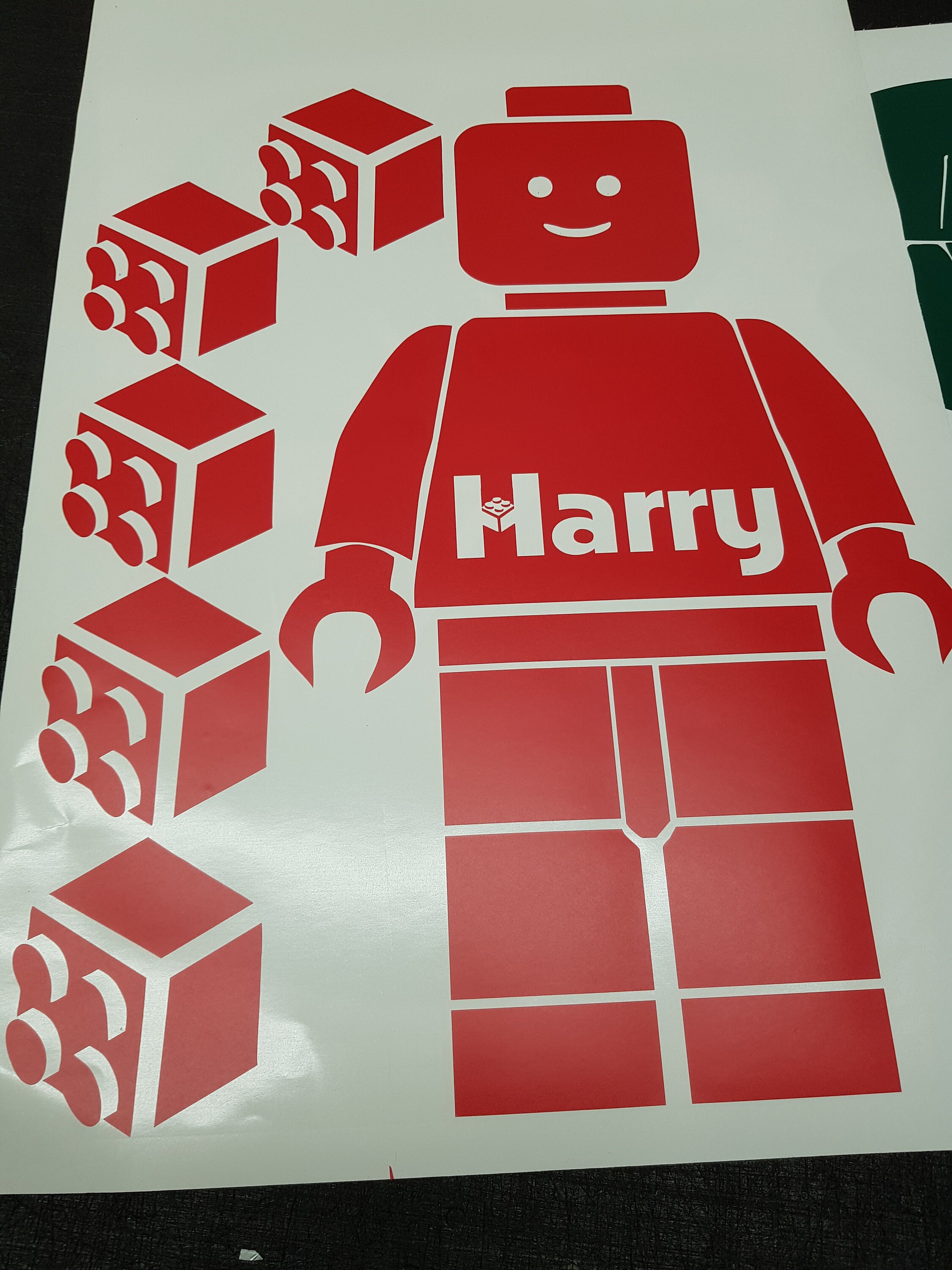 Lego Wall Stickers Personalised Boys Girls Name Bedroom Art Etsy