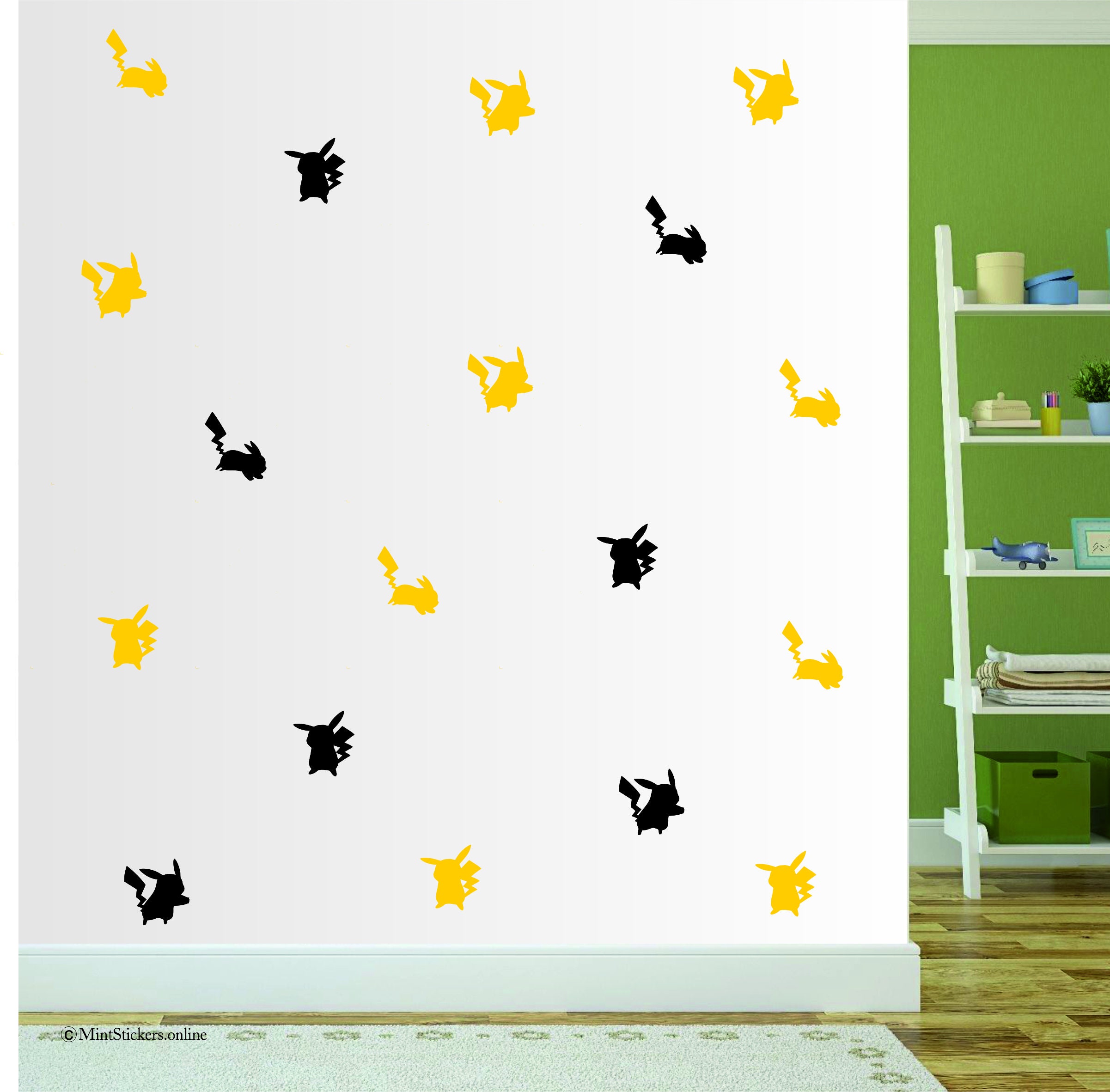 Pokemon Character Poster Wall Sticker Art Decal Mural - Blue Side
