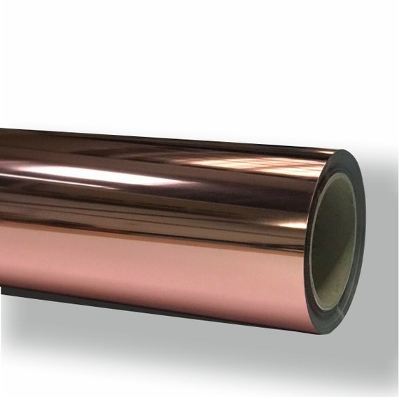 Rose Gold Chrome Vinyl Selfadhesive Mirror Foil Rose Decal Etsy