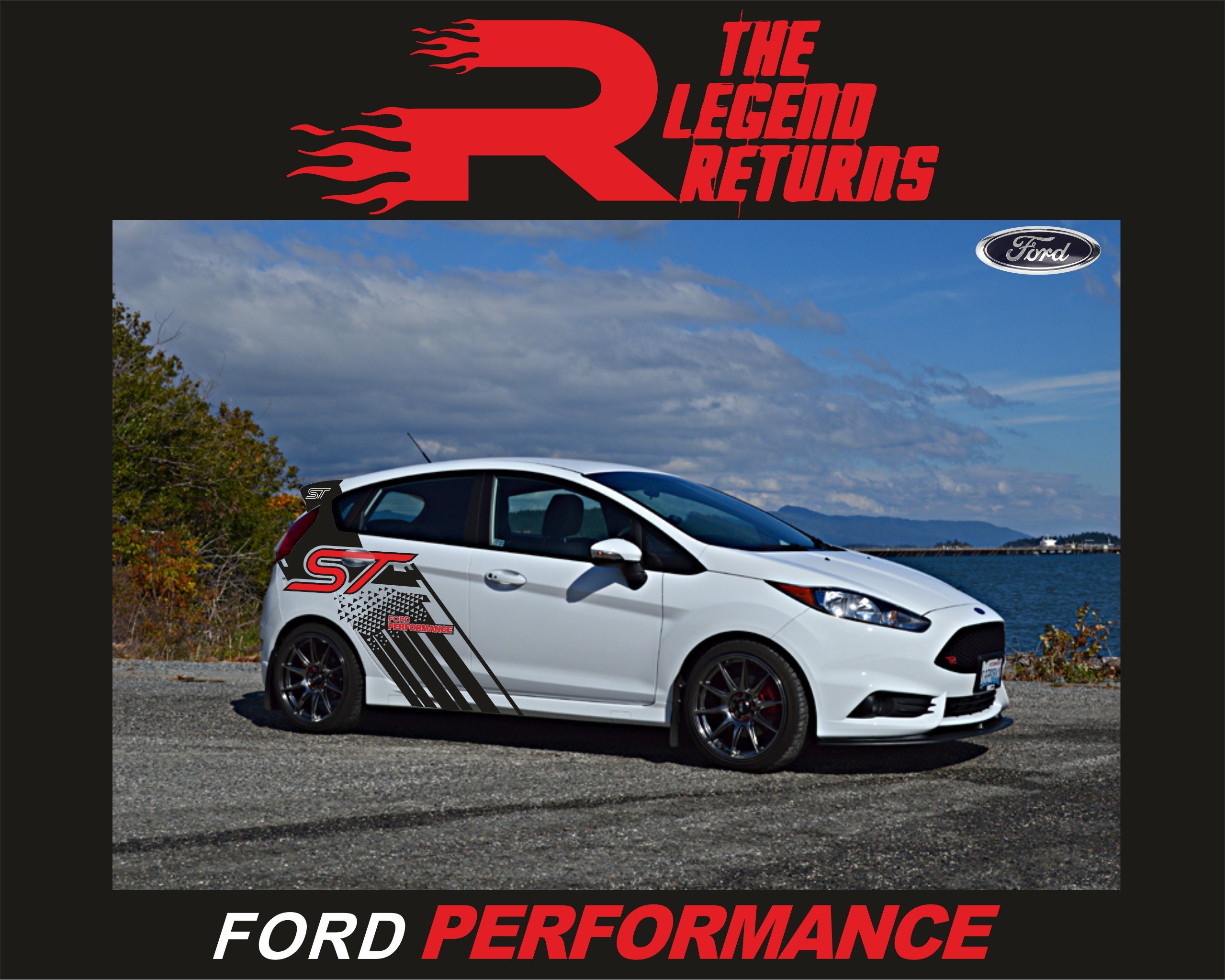 TR-Carstyling - Ford Performance Aufkleber außen