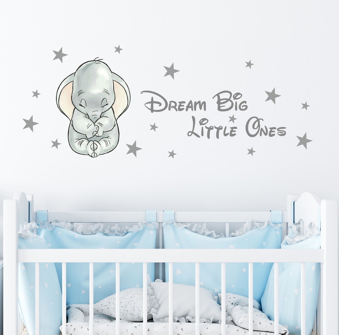 Dumbo Elephant Wall Decal, Dumbo Wall Sticker, Nursery Wall Decor