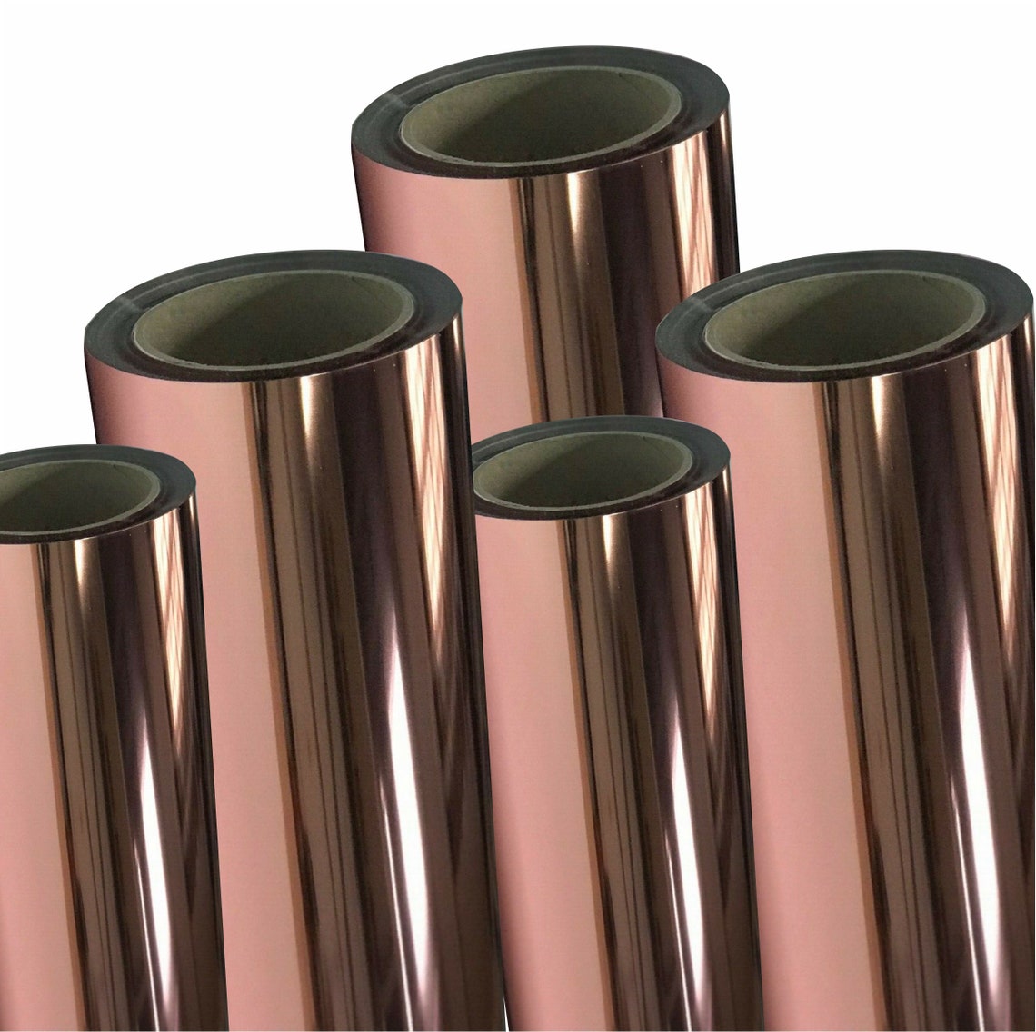 Rose Gold Chrome Vinyl Selfadhesive Mirror Foil Rose Decal Etsy