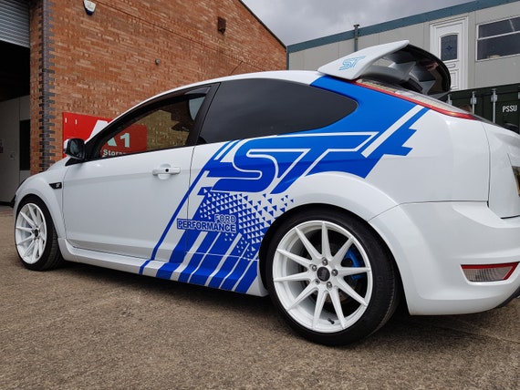 Ford Focus Performance ST Sticker CUSTOM Car Whole Body Focus MK2 Styling  Car Decal Vinyl Red Silver Black Blue Car Wrap 