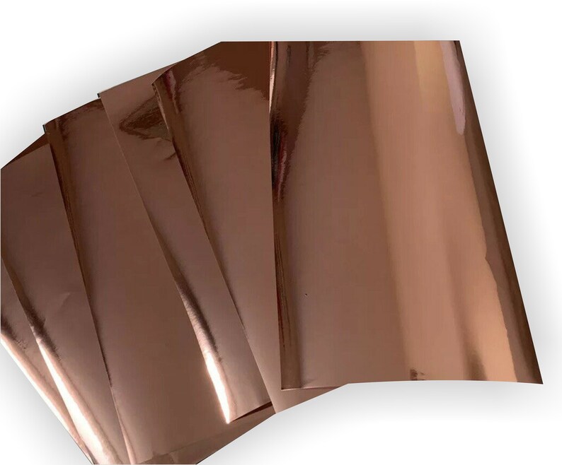 Rose Gold Chrome Vinyl Selfadhesive Mirror Foil Rose Decal Etsy Canada