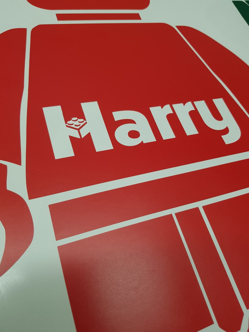 Lego Wall Stickers Personalised Boys Girls Name Bedroom Art Etsy