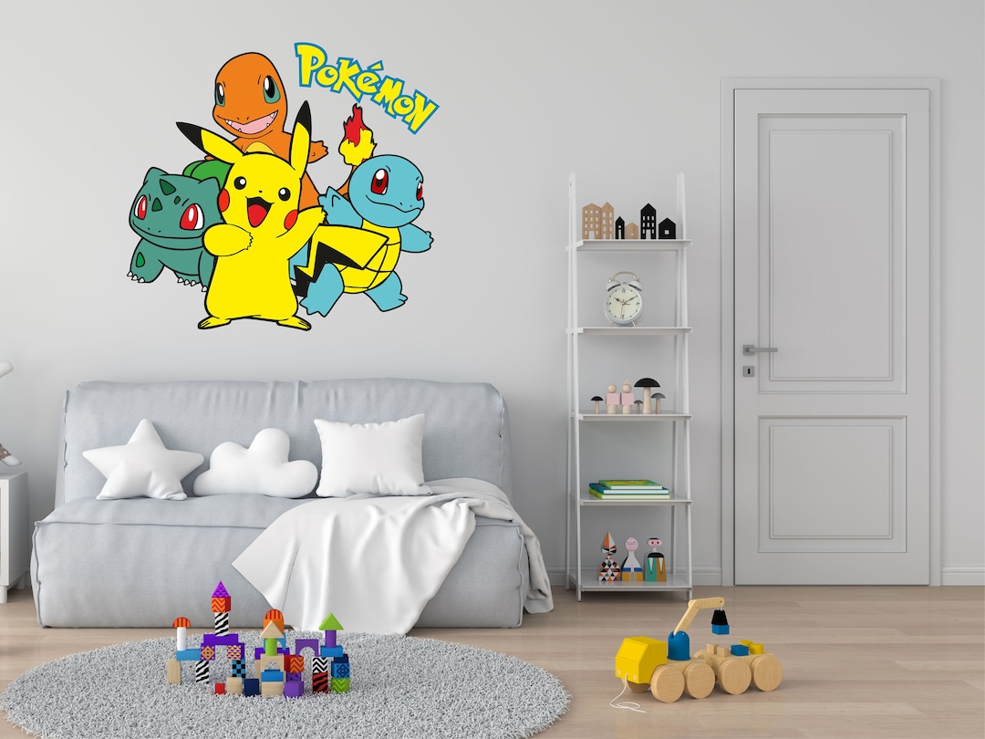 Pokemon Large Wall Stickers Self Adhesive Wall Sticker Pokemon Sticker