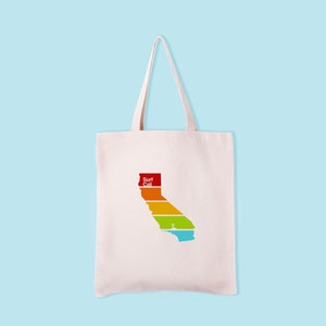 Surf Cali Cotton Tote Bag