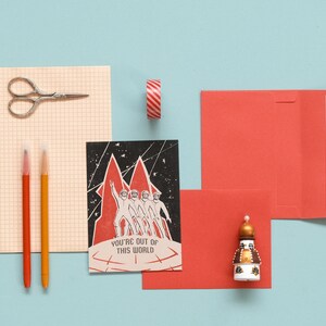 You&#39;re Out of This World Postcard