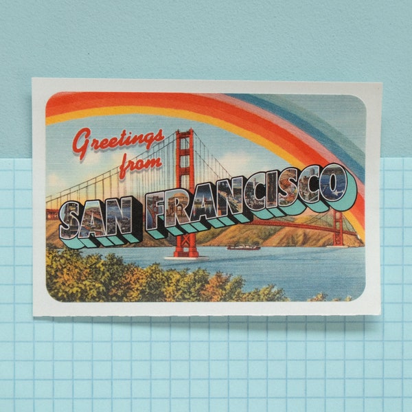 Greetings From San Francisco California Sticker