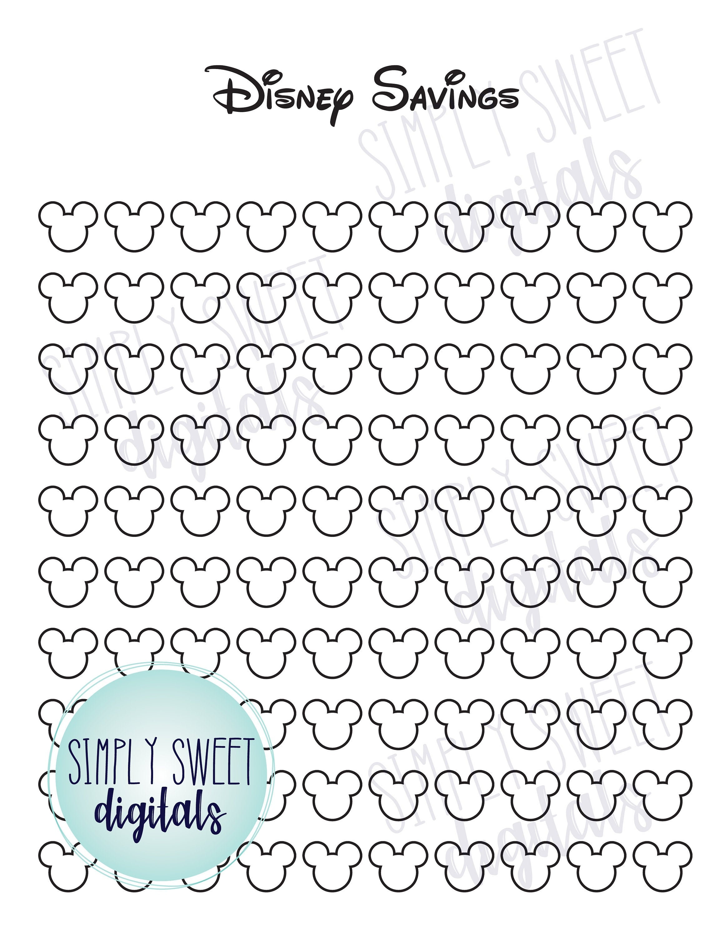 Disney Vacation Savings Tracker Vacation Fund Tracker Etsy disney-vacation-savings-tracker-vacation-fund-tracker-etsy