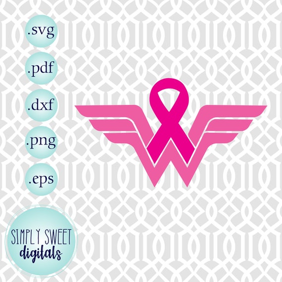 Download Breast Cancer Awareness Svg Wonder Woman Breast Cancer Svg Etsy