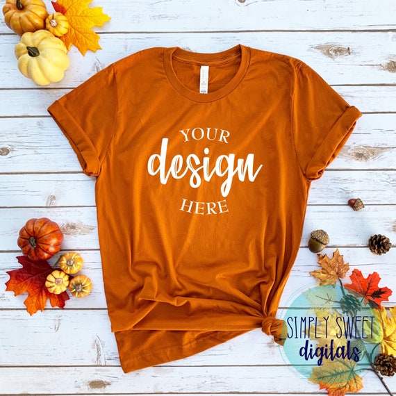 Bella Mockup Bella Canvas 3001 Mockup Bella Canvas Autumn Etsy