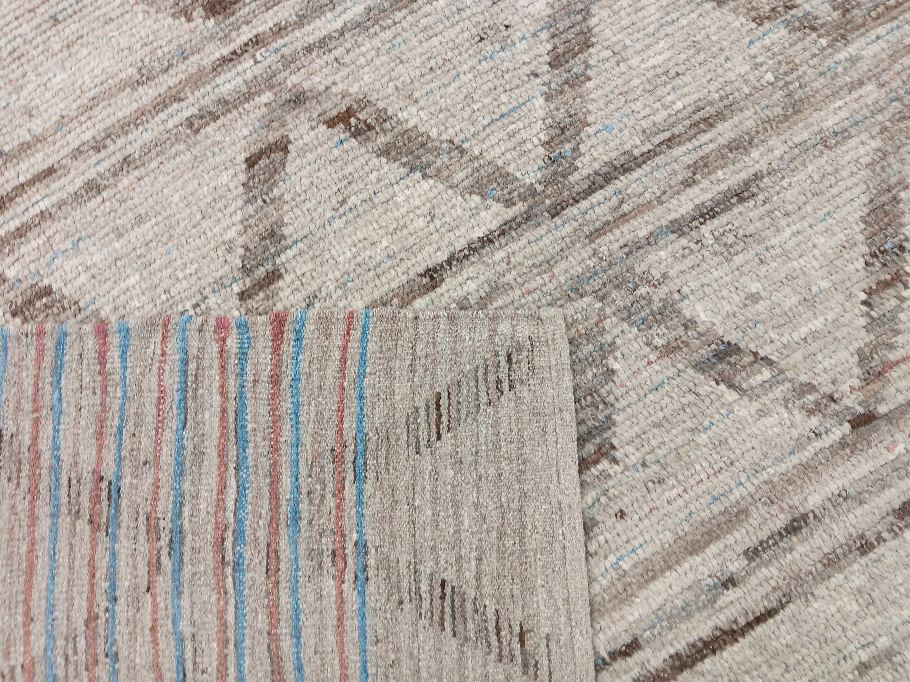 手織りウールモロッコラグ：幾何学模様、8'10'' x 9'11'' - Etsy 日本