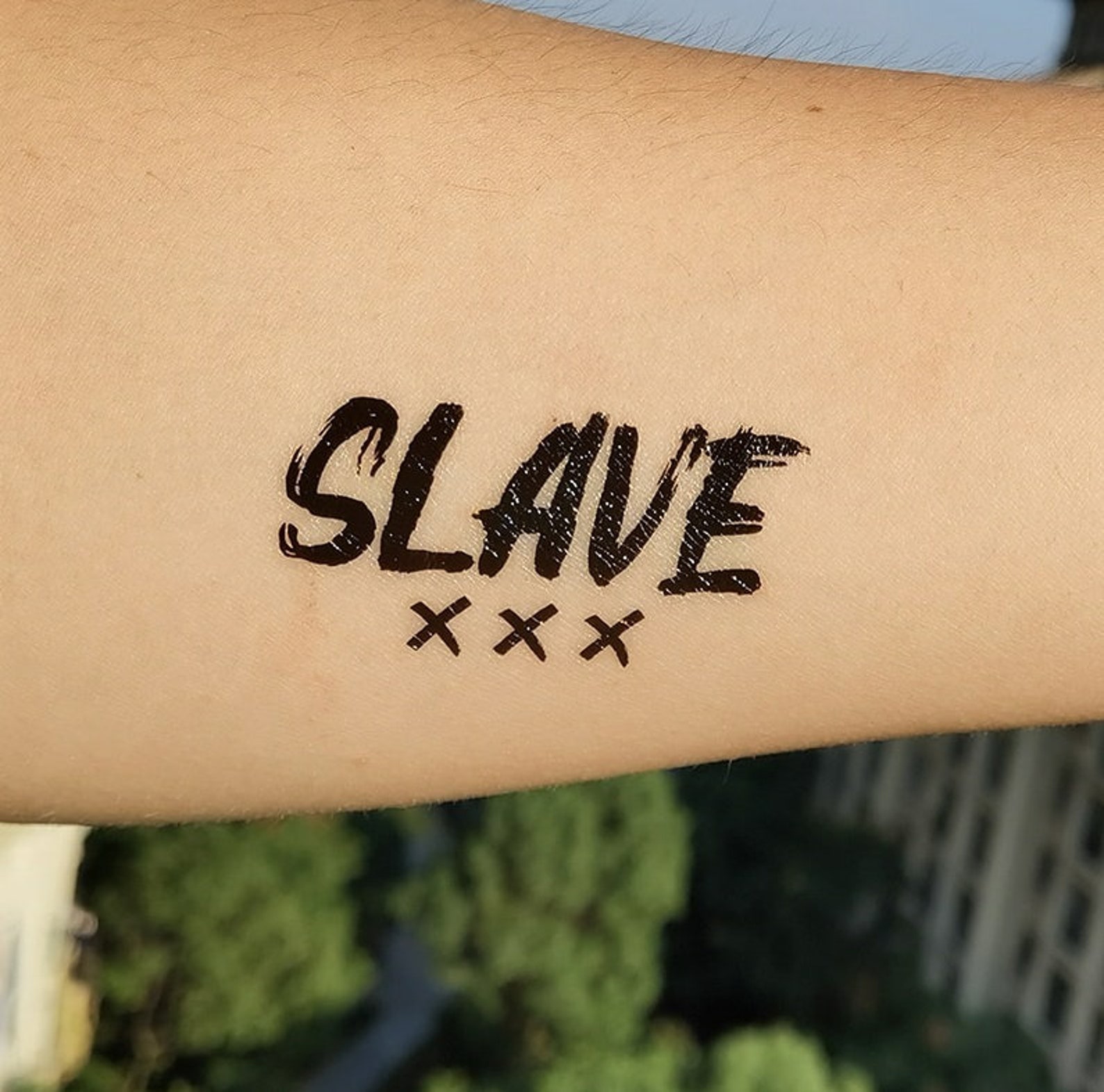 3 Pack Slave Temporary Tattoo Bondage Bdsm Adult Sex Soumis Etsy 