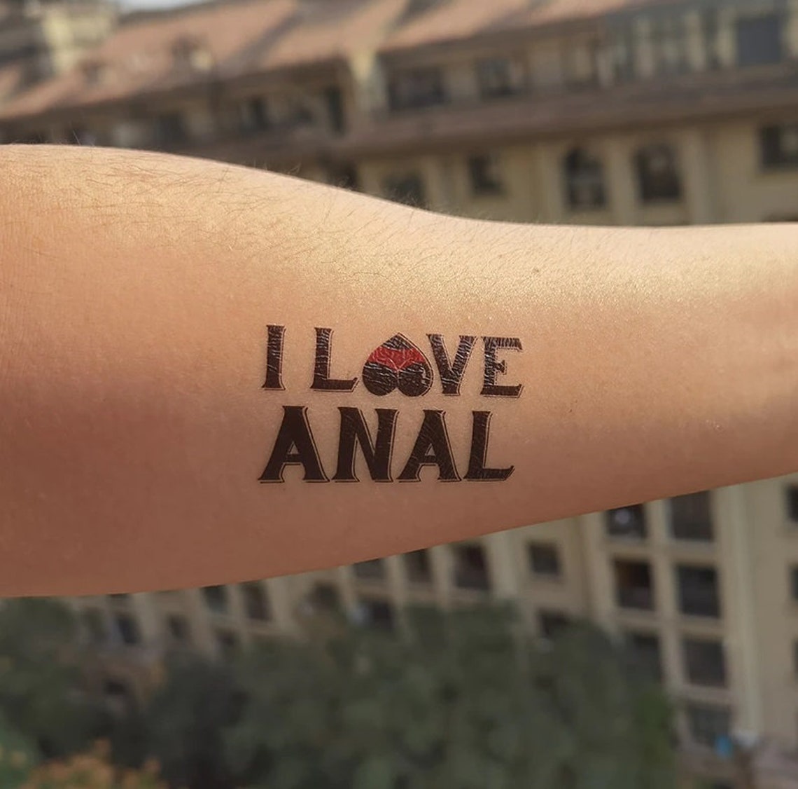 3 Pack I Love Anal Temporary Tattoo Bondage Bdsm Adult Sex Etsy 