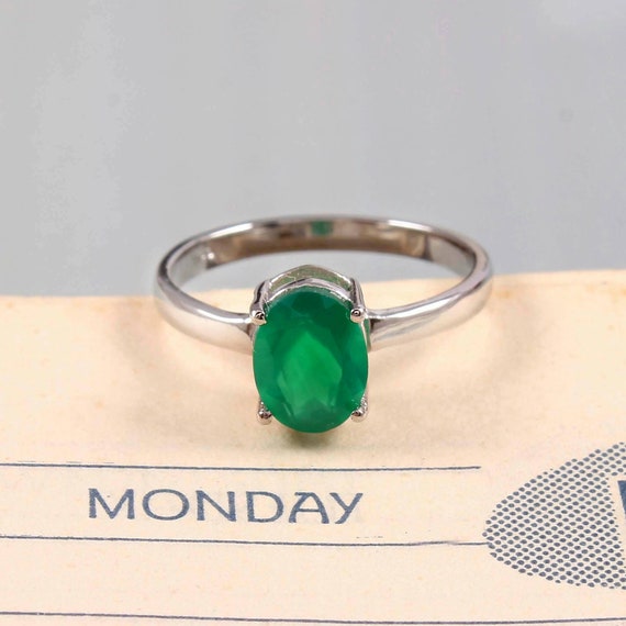 Essential Emerald (Panna) silver ring – Kundaligems.com
