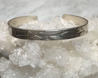 Sterling Embossed Cuff