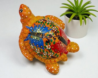 Turtle Statue Resin-Hand-Painted Turtle Sculpture-Turtle gift item