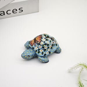 Sea turtle-Sea turtle for crafts-Resin turtle figurines-Hand-painted-Christmas gift-New Year gift