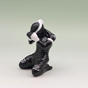 Muay Thai Statue, Small Muay Thai Figurine, Thai Martial Arts Ceramic Sculpture, Handcrafted Muay Thai Figure