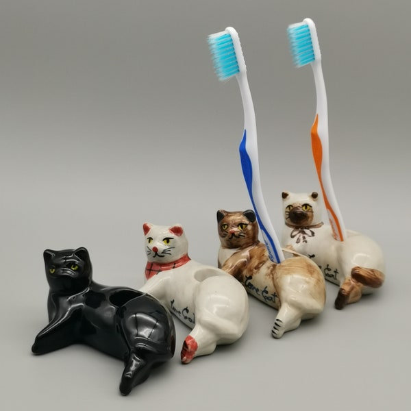 Toothbrush Holder Cat - Etsy