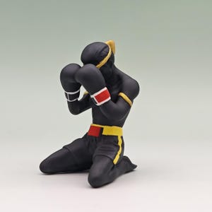 Muay Thai Figurine-Muay Thai Home Decor/Gym/Kickboxing/Muay Thai Lover Gift/Muay Thai Statue/Gift for Men/Black