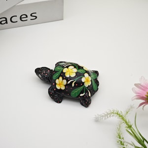 Resin Turtle Figurine-Turtle Decor Statue-Turtle Collectible-Hand painted turtles-Cute turtle statue gift