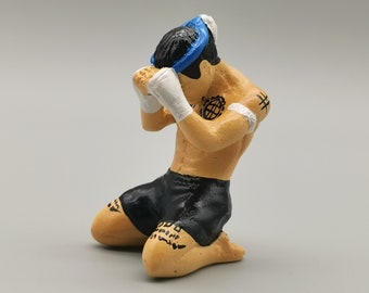 Blue Muay Thai Statue, Ancient Muay Thai