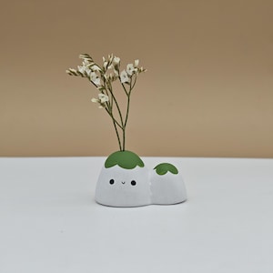 Adorable handmade ceramic mountain vase-Tiny pottery vase-Hand-painted pottery-cute clay vases-Incense holder-Tiny Mini Vase