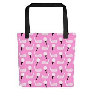 Torba typu tote w golfowy wzór (różowa)