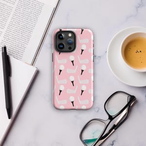 ゴルフ柄（パステルピンク）iPhone®用タフケース